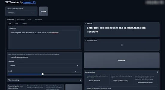 Voice Cloning mit XTTS content
